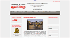 Desktop Screenshot of overheaddoorofsavannah.com