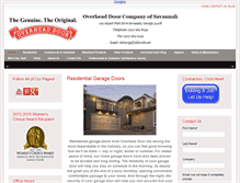 Tablet Screenshot of overheaddoorofsavannah.com
